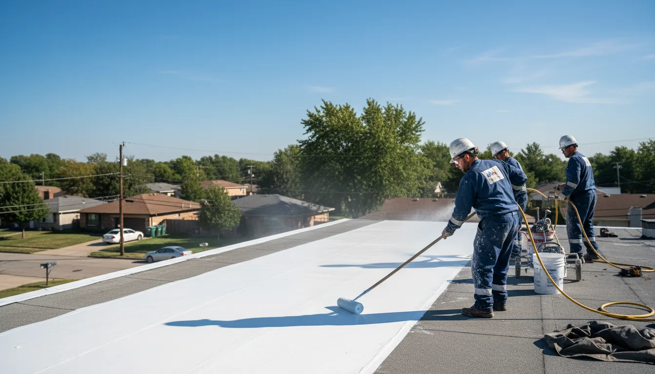 Commercial roof coating in Adamant, VT near me